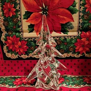 Vintage 8" 25% Lead Crystal Christmas Tree
